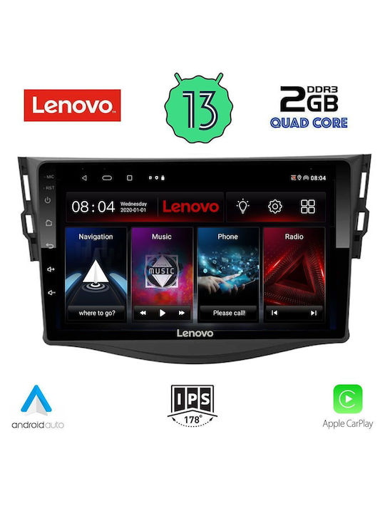 Lenovo Ηχοσύστημα Αυτοκινήτου για Toyota RAV 4 2006-2012 (Bluetooth/USB/WiFi/GPS/Apple-Carplay/Android-Auto) με Οθόνη Αφής 9"