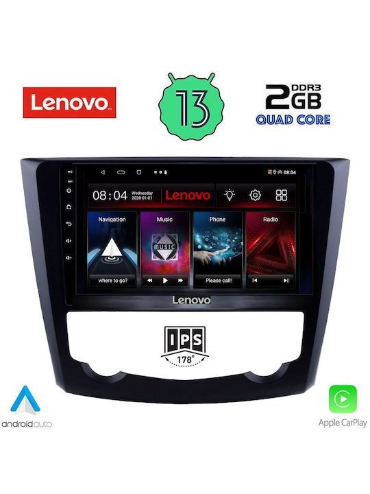 Lenovo Sistem Audio Auto pentru Renault Kadjar 2015> (Bluetooth/USB/WiFi/GPS/Apple-Carplay/Android-Auto) cu Ecran Tactil 9"