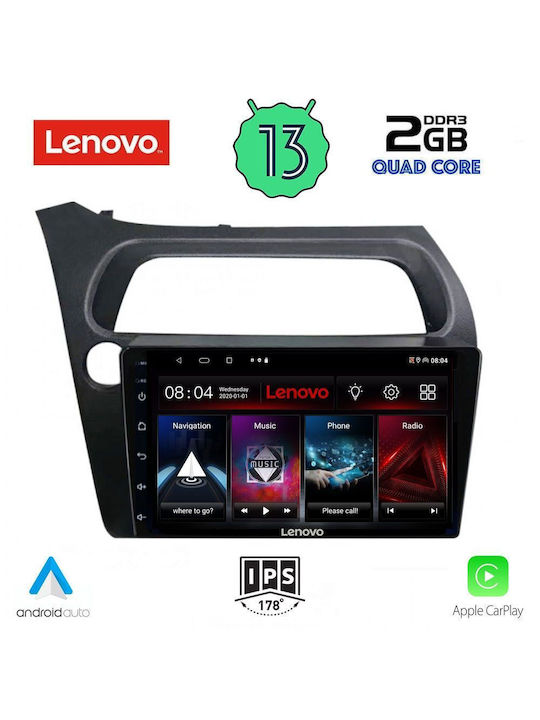 Lenovo Car-Audiosystem für Honda Bürgerlich 2006-2012 (Bluetooth/USB/WiFi/GPS/Apple-Carplay/Android-Auto) mit Touchscreen 9"