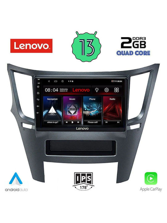 Lenovo Sistem Audio Auto pentru Subaru Moștenire 2009> (Bluetooth/USB/WiFi/GPS/Apple-Carplay/Android-Auto) cu Ecran Tactil 9"