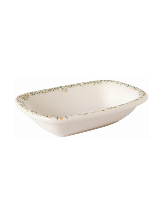 By Bone Tessera Serving Bowl made of Porcelain Beige 14x9.5cm 12pcs