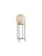GloboStar Nerina Floor Lamp H115xW40cm. with Socket for Bulb E27 Black