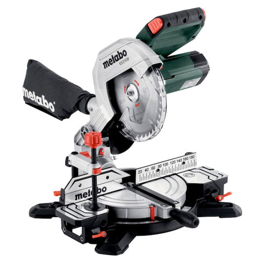 Metabo Ks 216 M Miter Saw Electric with Power 1100W, Cutting Disc Diameter 216mm & Cutting Speed 5000rpm