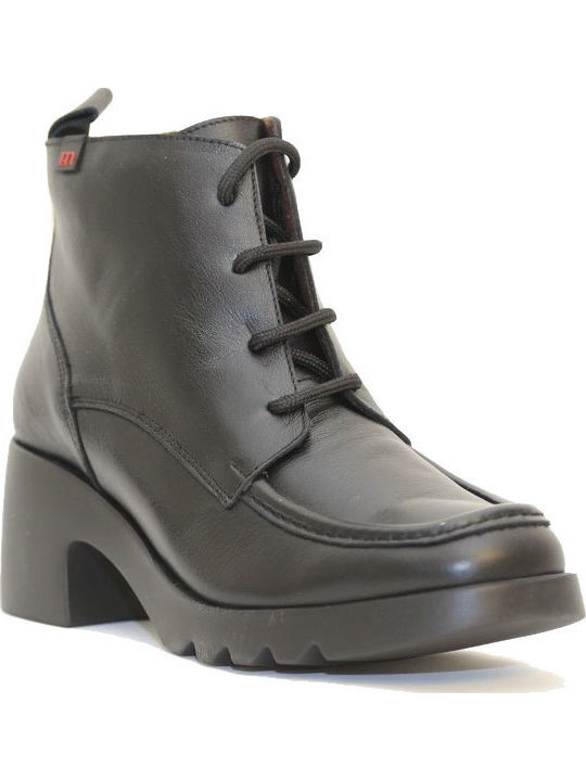 Pepe Menargues Leder Stiefeletten Damen Schwarz