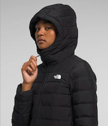 The North Face Aconcagua 3 Women's Short Puffer Jacket for Winter with Hood Black