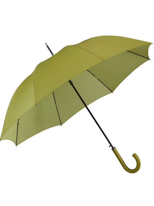Samsonite Automatic Umbrella with Walking Stick Green
