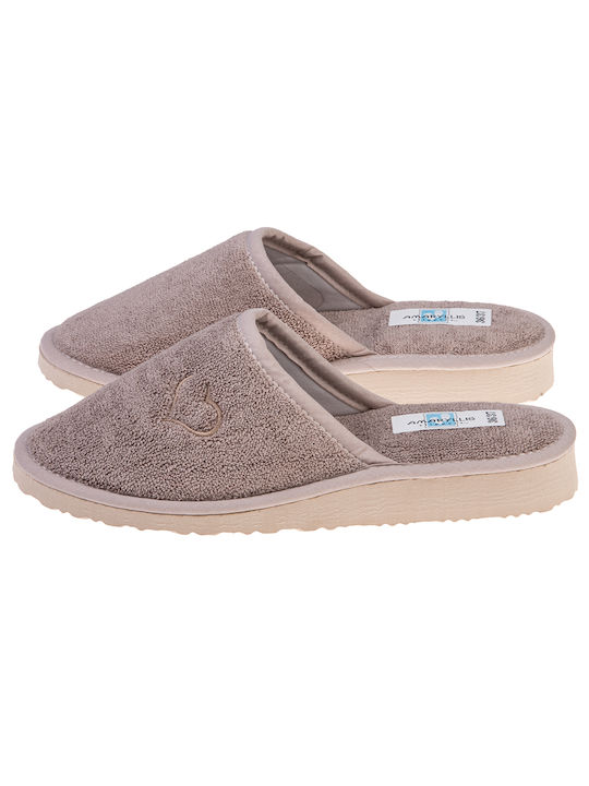 Amaryllis Slippers Terry Women's Slippers Brown