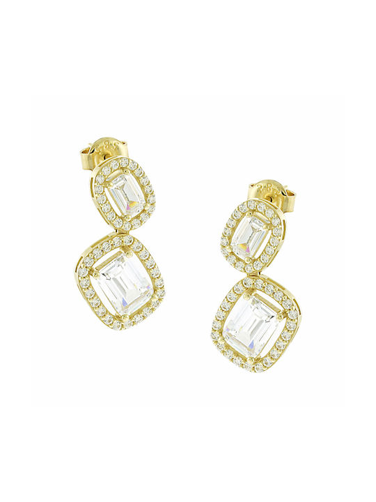 Senzio Belibasakis Earrings from Gold 14K with Stones