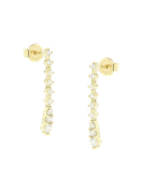 Senzio Belibasakis Earrings made of Gold 14K with Stones