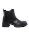 24hrs Leather Women's Ankle Boots Black