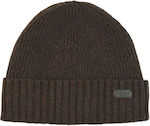Barbour Beanie Unisex Beanie Knitted in Brown c...