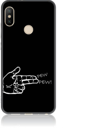 Finger Gun Back Cover Σιλικόνης Πολύχρωμο (Realme 5 Pro)