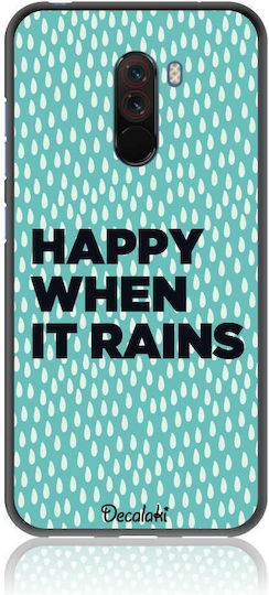 Happy When It Rains – Garbage 1995 Umschlag Rückseite Silikon Mehrfarbig (Pocophone F1)
