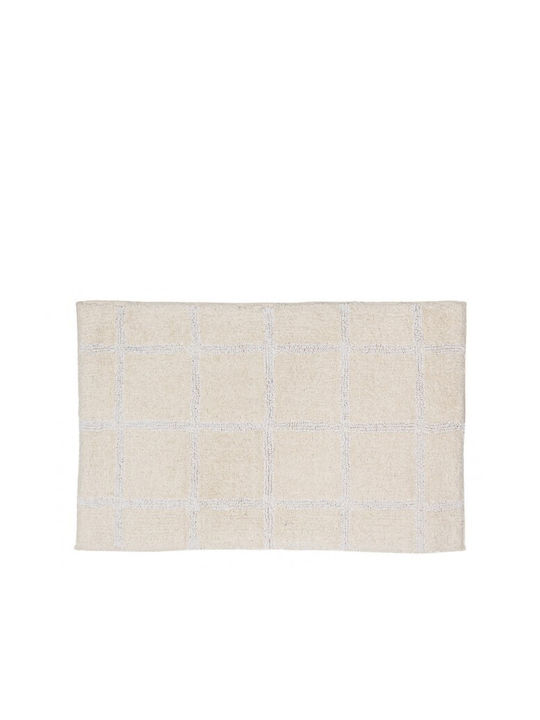 Bizzotto Πατάκι Εισόδου Square Μπεζ 50x80εκ.