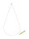 Senzio Belibasakis Goldene Kette Nacken 14K Länge 45cm