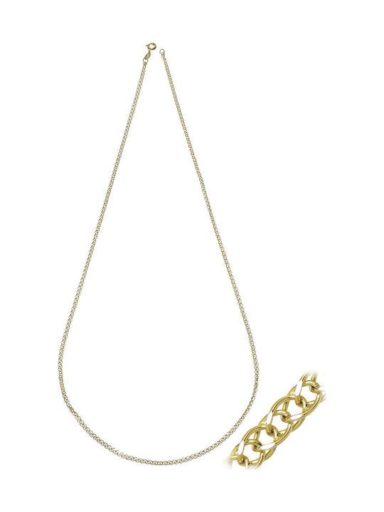 Senzio Belibasakis Two-tone Chain Neck made of Gold 14K Length 50cm
