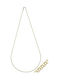 Senzio Belibasakis Two-tone Chain Neck from Gold 14K Length 60cm