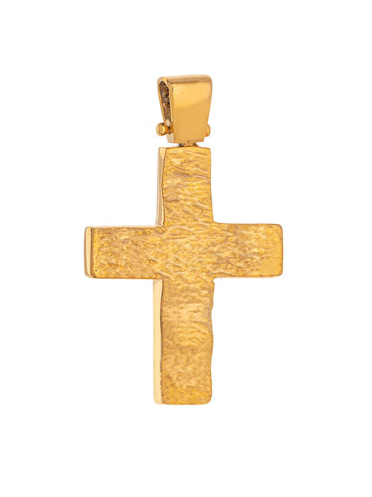 Senzio Belibasakis Herren Gold Kreuz 14K