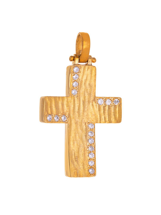 Senzio Belibasakis Damen Gold Kreuz 14K