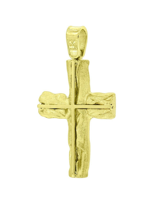 Metrongold Men's Gold Cross 14K