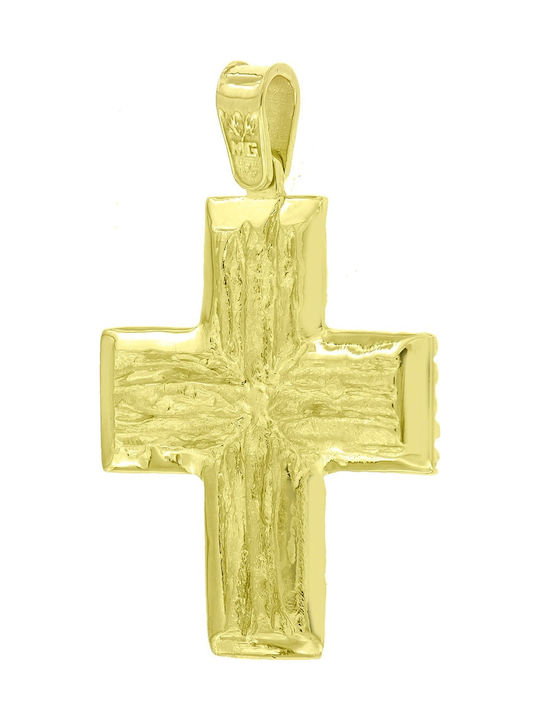 Metrongold Herren Gold Kreuz 14K