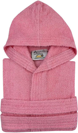 Astron Italy Kids Hooded Bathrobe Pink