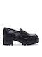 Δερμάτινα Γυναικεία Loafers σε Μαύρο Χρώμα