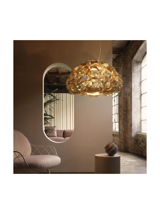Slamp Pendant Light Gold with Socket E27 74cm