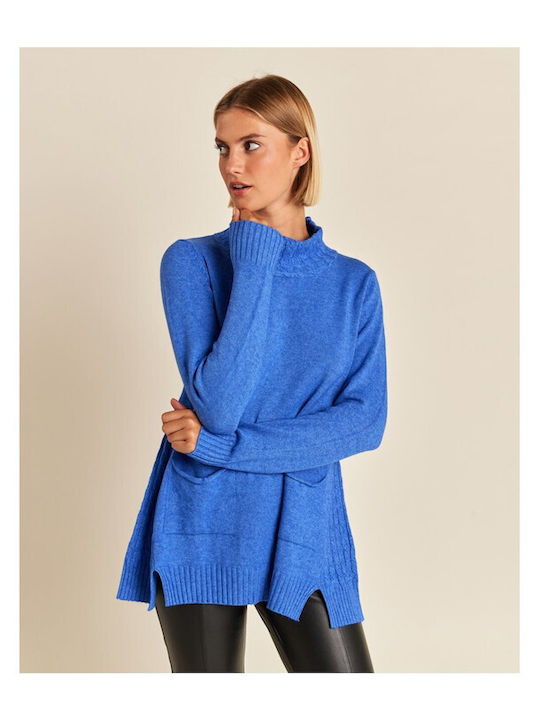 Forel Women's Long Sleeve Pullover Blue