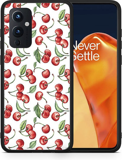 Smartfits Cherry Summer Back Cover Burgundy (OnePlus 9)