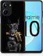 Smartfits Golden Gun Back Cover Gold (Realme 10)