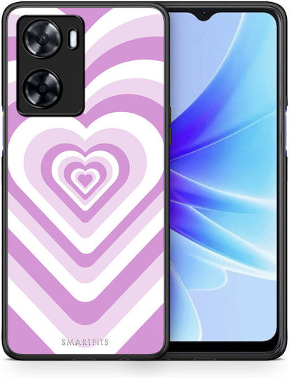 Smartfits Lilac Hearts Back Cover Λιλά (Oppo A57s)