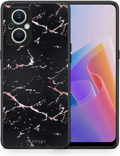 Smartfits Marble Black Rosegold Umschlag Rückseite Schwarz (Oppo Reno7 Lite) 8427258904915_46685803544915