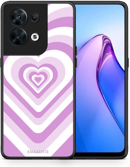 Smartfits Lilac Hearts Back Cover Λιλά (Oppo Reno8)