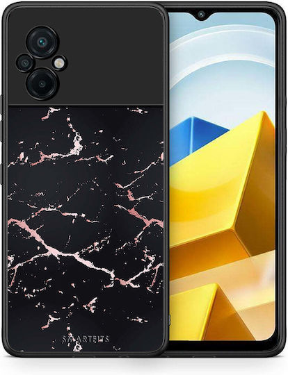 Smartfits Marble Black Rosegold Back Cover Negru (Poco M5) 7608550391963_43236646617243