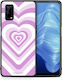 Smartfits Lilac Hearts Back Cover Lila (Realme 7 5G)