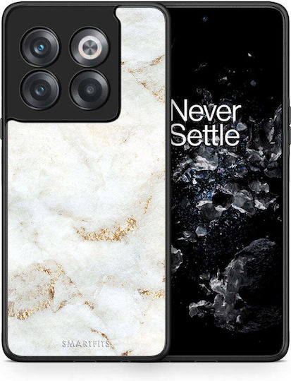 Smartfits White Gold Marble Back Cover Alb (OnePlus 10T) 7606904717467_43228923265179