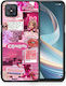 Smartfits Pink Love Umschlag Rückseite Rosa (Oppo Reno4 Z)