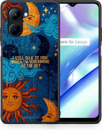 Smartfits Screaming Sky Umschlag Rückseite Hellblau (Realme C33)