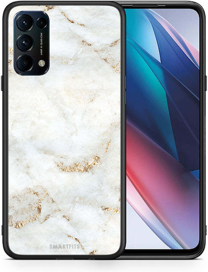 Smartfits White Gold Marble Задна корица Бял (Oppo Find X3 Lite) 7522755739803_42928564437147