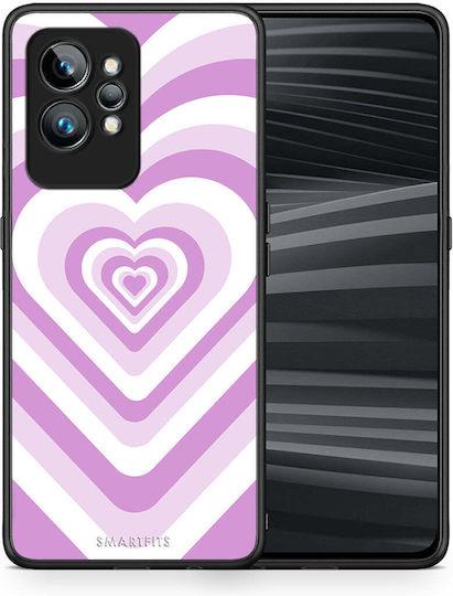 Smartfits Lilac Hearts Umschlag Rückseite Flieder (Realme GT2 Pro)
