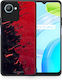 Smartfits Red Paint Back Cover Κόκκινο (Realme C30)