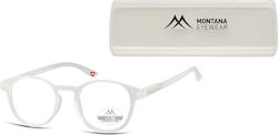 Montana Eyewear Reading Glasses +2.00 in Transparent color MR52D