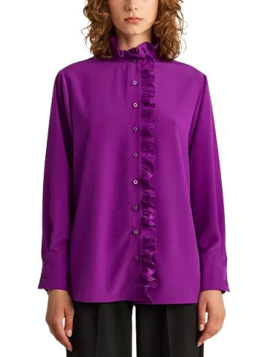 Forel Women's Long Sleeve Shirt Purple