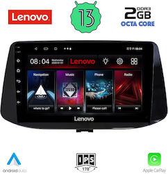 Lenovo Lvf Ηχοσύστημα Αυτοκινήτου για Hyundai i30 2018> (Bluetooth/USB/WiFi/GPS/Apple-Carplay/Android-Auto) με Οθόνη Αφής 9"