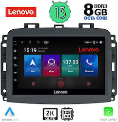 Lenovo Sistem Audio Auto pentru Fiat 500L 2012> (Bluetooth/USB/AUX/WiFi/GPS/Apple-Carplay/Android-Auto) cu Ecran Tactil 10"