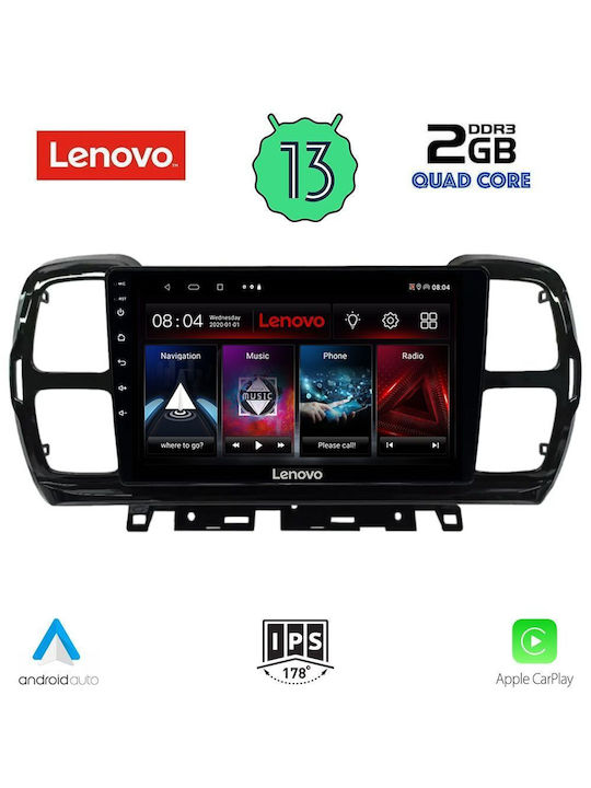 Lenovo Sistem Audio Auto pentru Citroen C5 Aircross 2017-2021 (Bluetooth/USB/WiFi/GPS) cu Ecran Tactil 9"