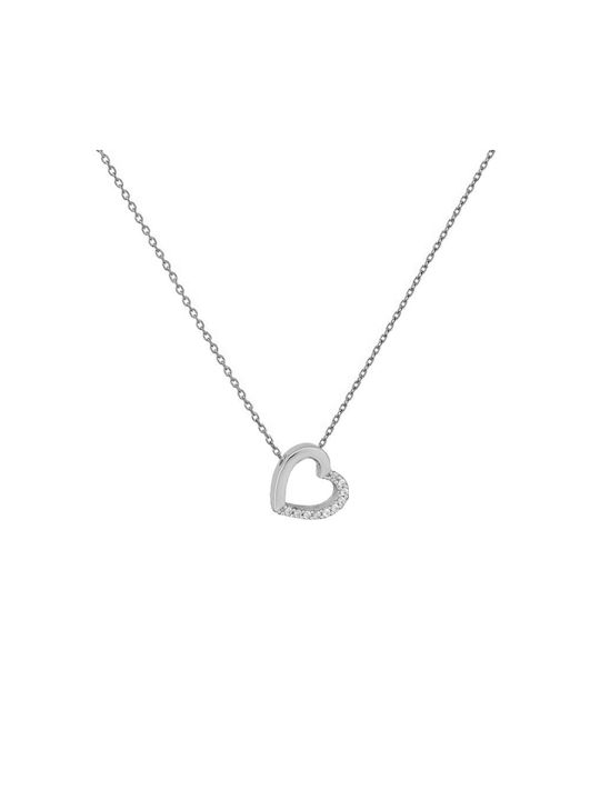 Katsigiannis Necklace from White Gold 9 K