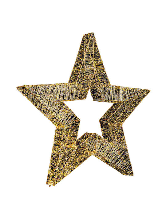 Lianos Metal Illuminated Christmas Decorative Pendant Star 130x130cm White