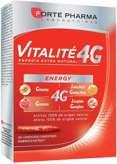 Forte Pharma Vitalité 4g Мултивитамин за Енергия 20 x 10мл